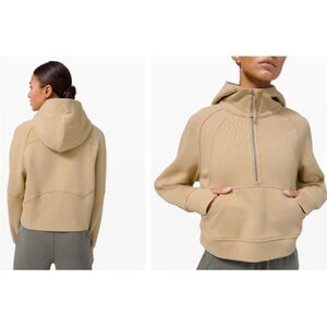 Lululemon Scuba Oversized 1/2 Zip Hoodie In Trench Beige Tan Size M/L or 8